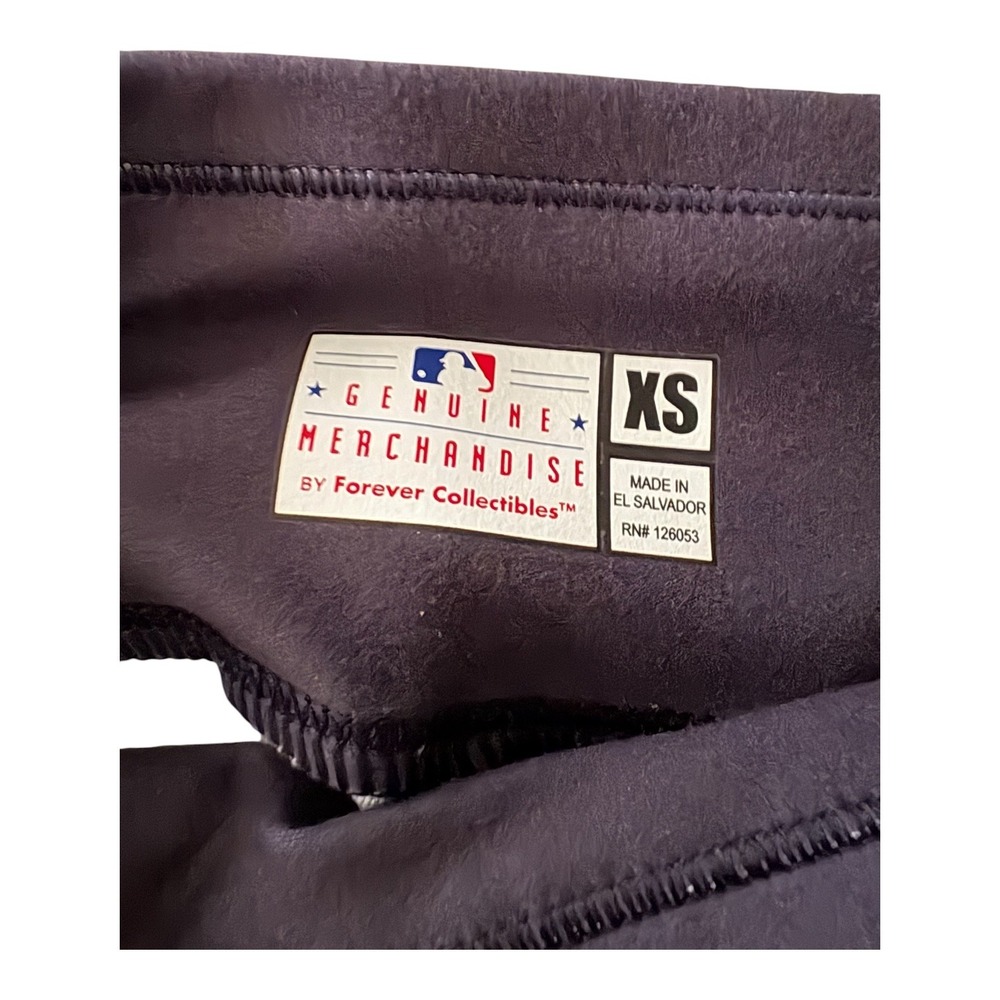 MLB New York Yankees Pinstripe Leggings Navy Blue XS Forever Collectibles - Picture 7 of 8